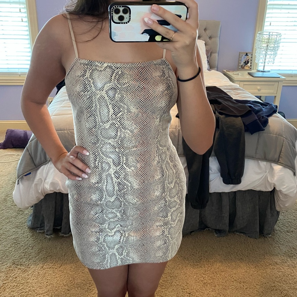 snake skin dress